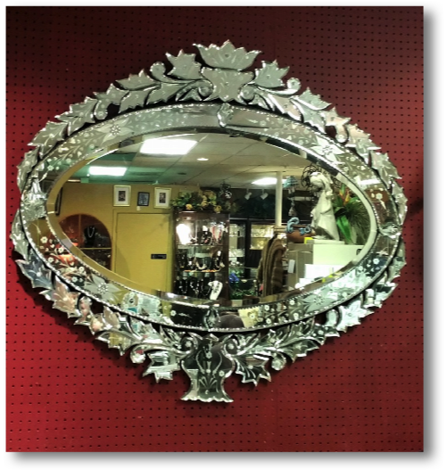 Beautiful Silver Venetian Mirror